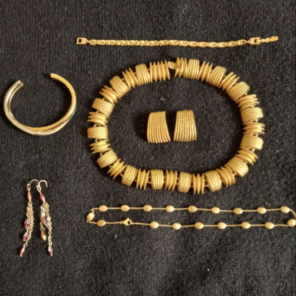 Gold costume jewelry